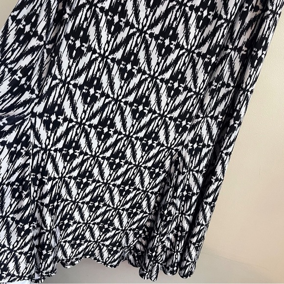 Midnight Velvet Flared Maxi Skirt Office Stretch Comfort - Picture 4 of 5